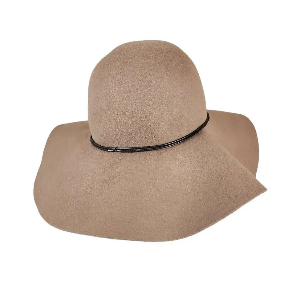 Target- Women’s 100% Wool Floppy Hat Wide Brim with Chain Detail
